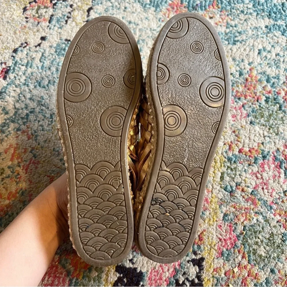 Women's Woven Leather Loafers handmade size 7